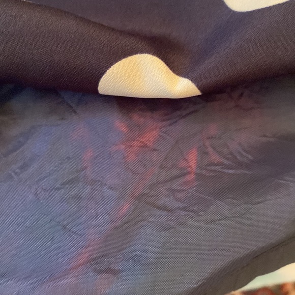 J Crew Navy and White Polka Dot Dress Size 10 - Picture 11 of 11